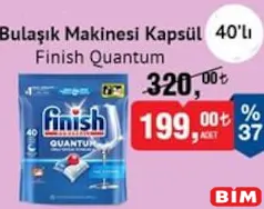 FİNİSH QUANTUM BULAŞIK MAKİNESİ KAPSÜLÜ/TABLETİ 40'LI
